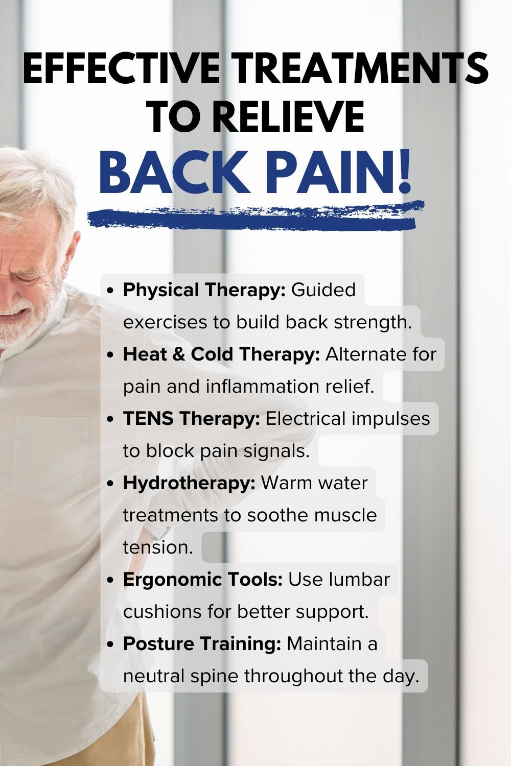 Effective Treatments to Relieve Back Pain Naturally Effective Treatments to Relieve Back Pain Naturally
