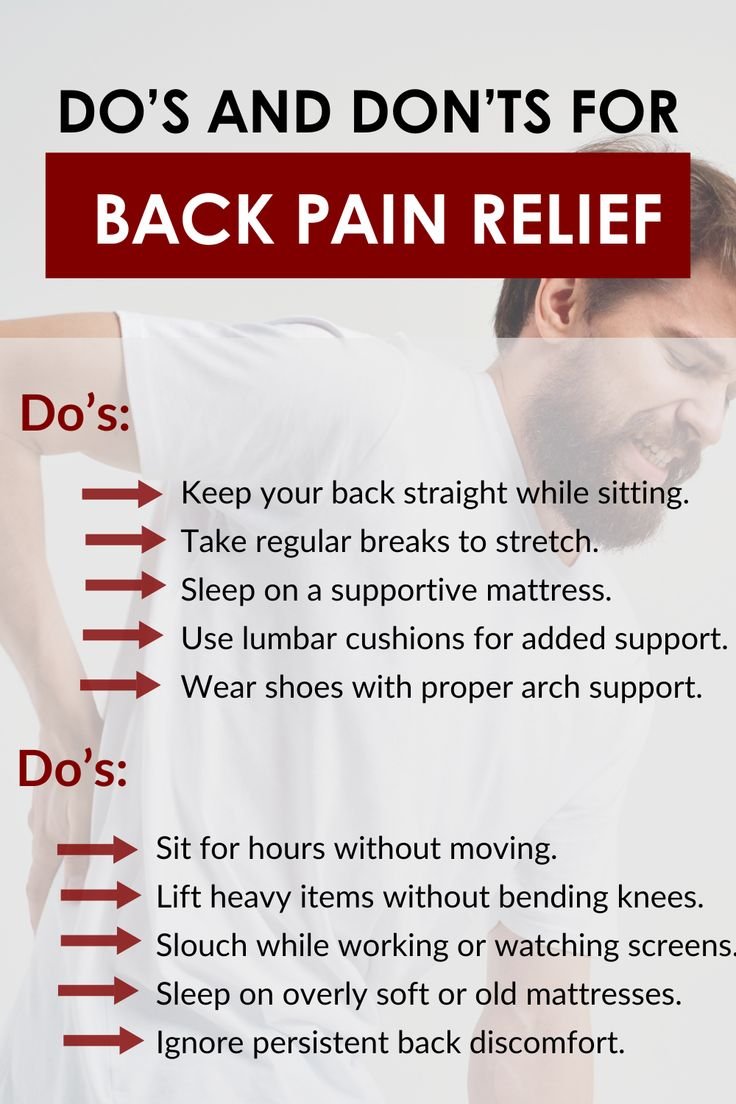 Do’s and Don’ts for Back Pain Relief Do’s and Don’ts for Back Pain Relief