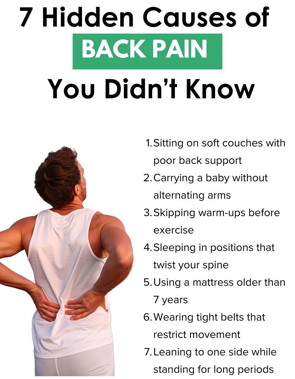 7 Hidden Causes of Back Pain You Didn’t Know