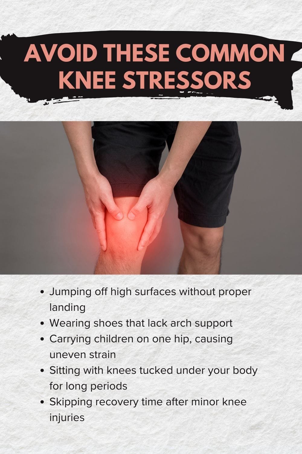 Avoid These Common Knee Stressors Daily