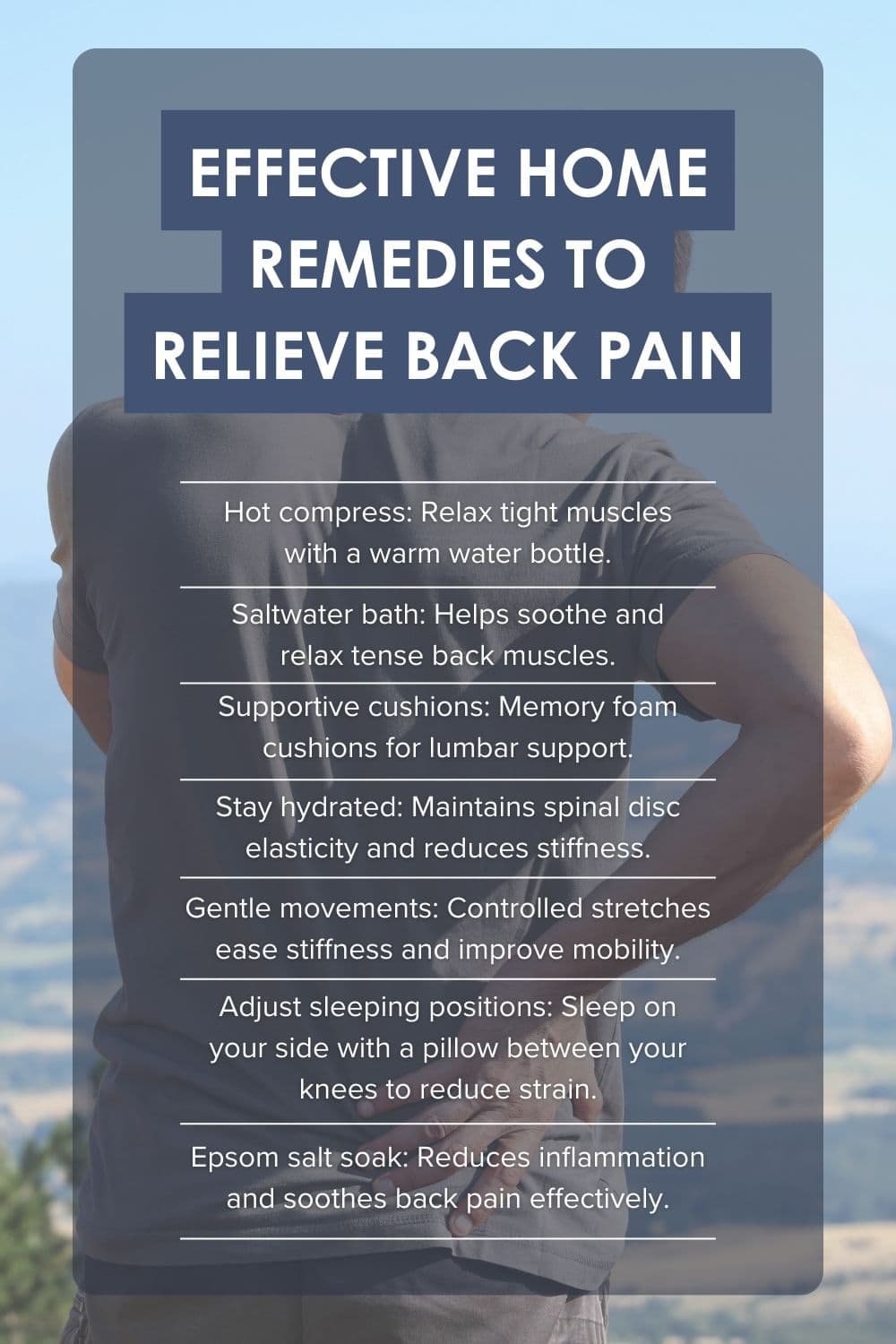 Effective Home Remedies to Relieve Back Pain Effective Home Remedies to Relieve Back Pain