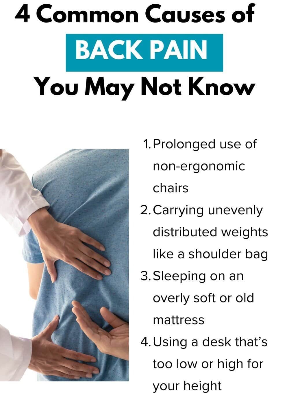 4 Common Causes of Back Pain You May Not Know