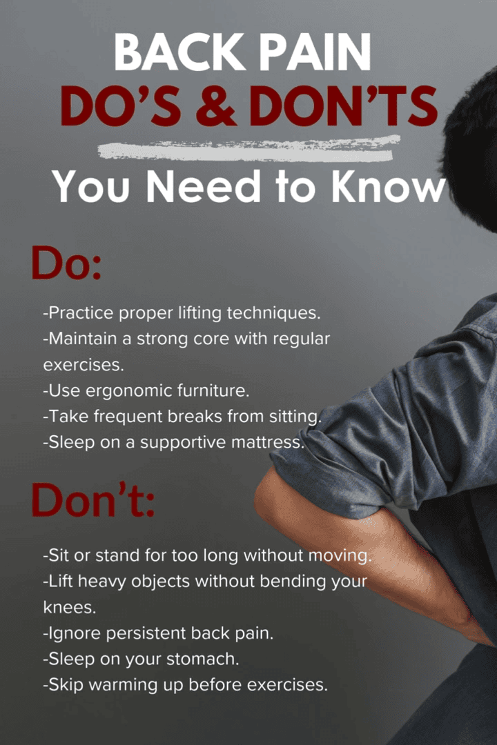 Back Pain Do’s & Don’ts You Must Know