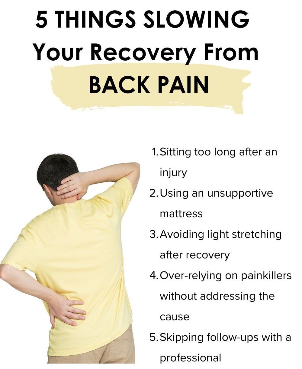 5 Things Slowing Your Recovery From Back Pain 5 Things Slowing Your Recovery From Back Pain