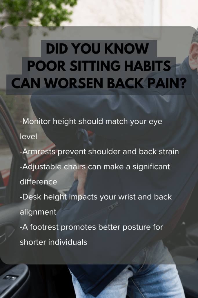 How Poor Sitting Habits Can Worsen Back Pain