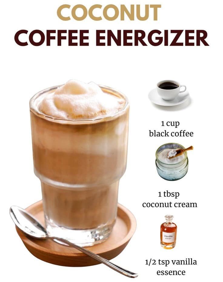 Coconut Coffee Energizer Recipe for Natural Energy