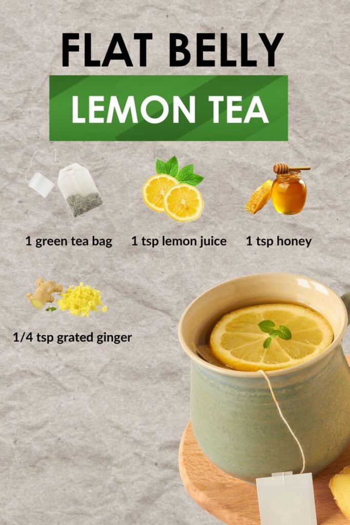 Flat Belly Lemon Tea Recipe for Detox and Fat Loss