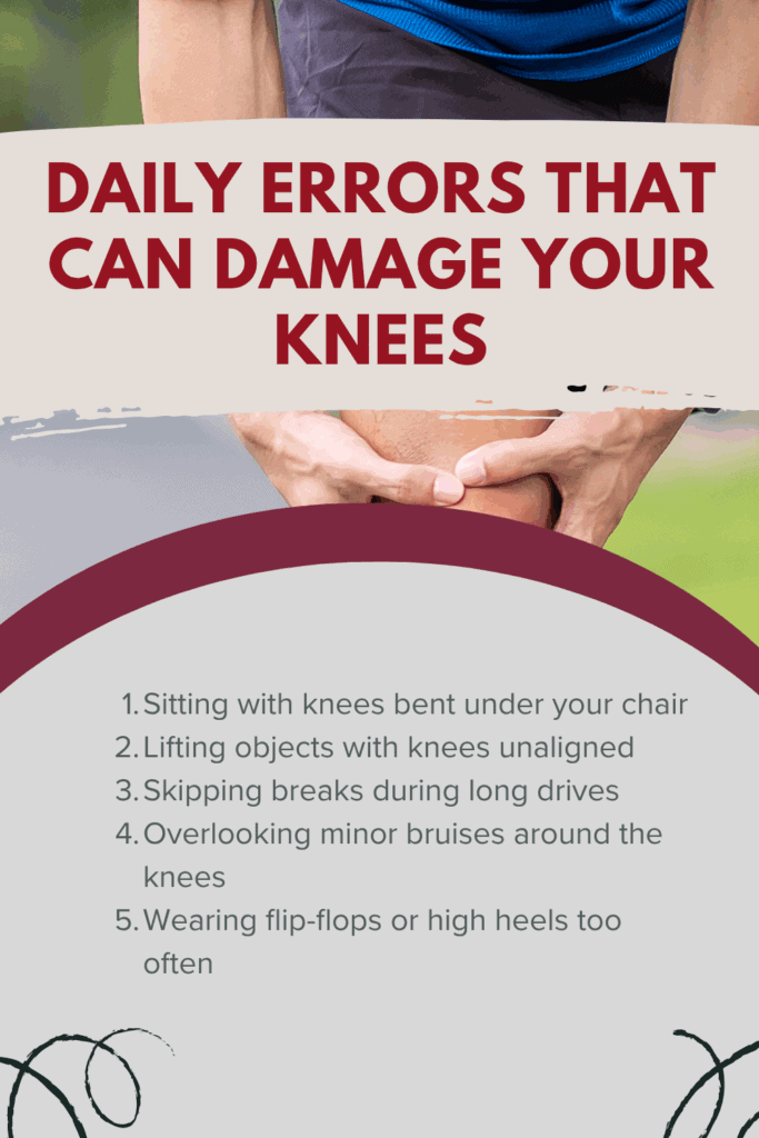 5 Daily Habits That Damage Your Knees