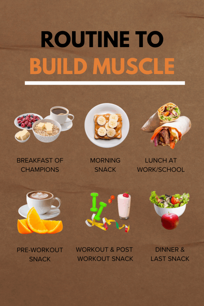 Daily Routine to Build Muscle: Simple Meals & Snack Plan 1 SB1 DietFood 5