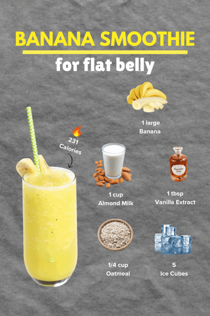 Banana Smoothie for Flat Belly: Easy 231-Cal Recipe