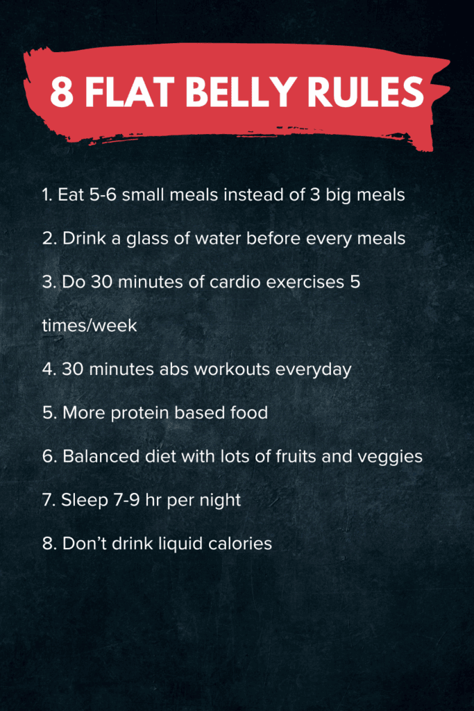 8 Flat Belly Rules: Simple Daily Habits for a Slimmer Waist